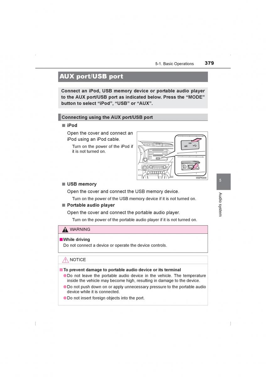 Toyota Hilux VIII 8 AN120 AN130 owners manual / page 379