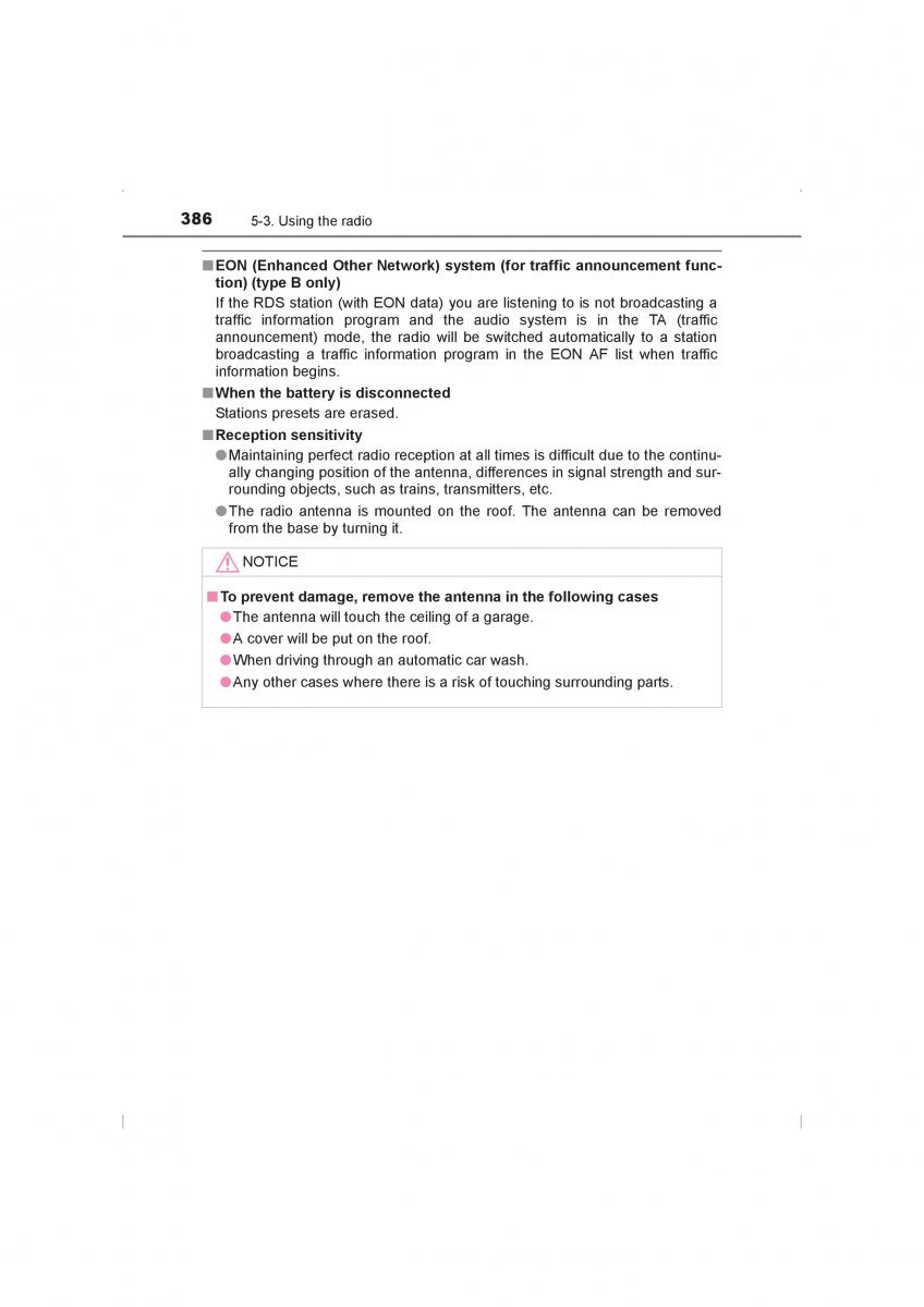 Toyota Hilux VIII 8 AN120 AN130 owners manual / page 386