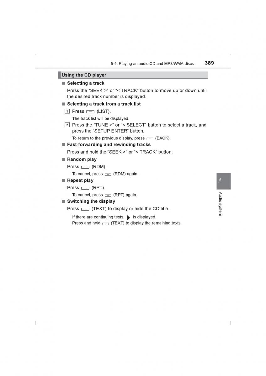 Toyota Hilux VIII 8 AN120 AN130 owners manual / page 389