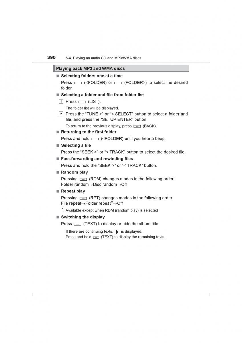 Toyota Hilux VIII 8 AN120 AN130 owners manual / page 390