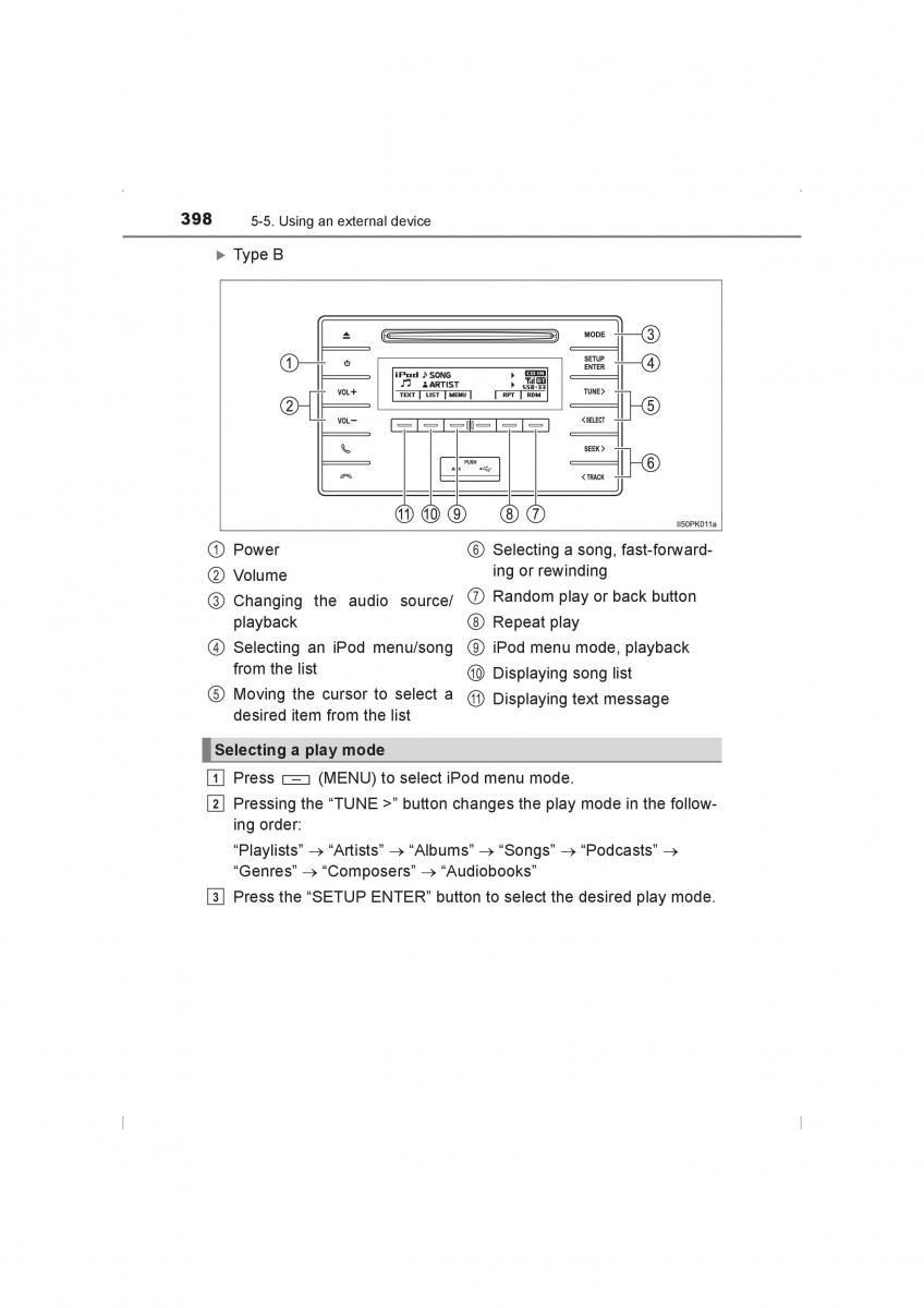 Toyota Hilux VIII 8 AN120 AN130 owners manual / page 398