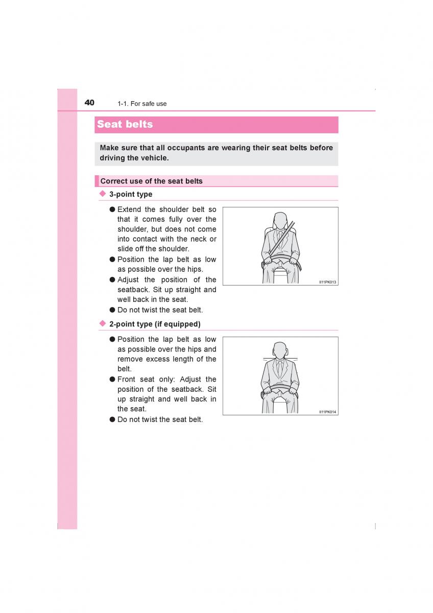 Toyota Hilux VIII 8 AN120 AN130 owners manual / page 40