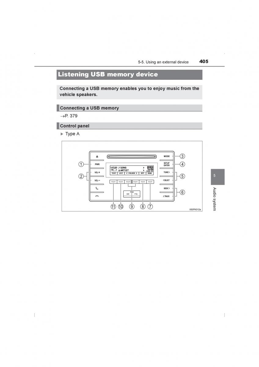 Toyota Hilux VIII 8 AN120 AN130 owners manual / page 405