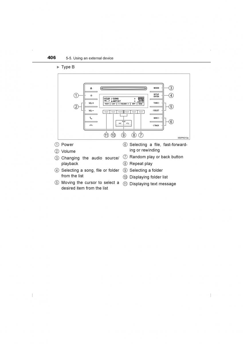 Toyota Hilux VIII 8 AN120 AN130 owners manual / page 406