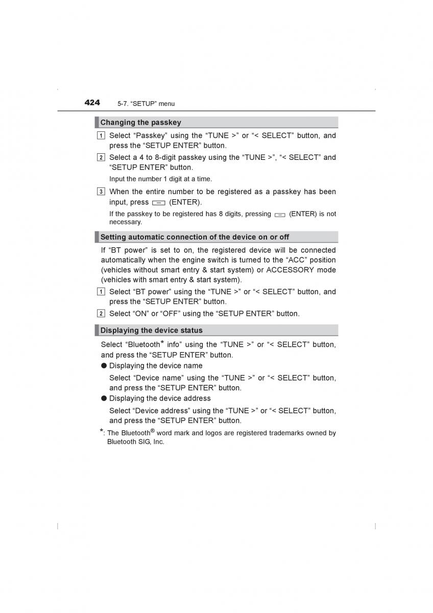 Toyota Hilux VIII 8 AN120 AN130 owners manual / page 424