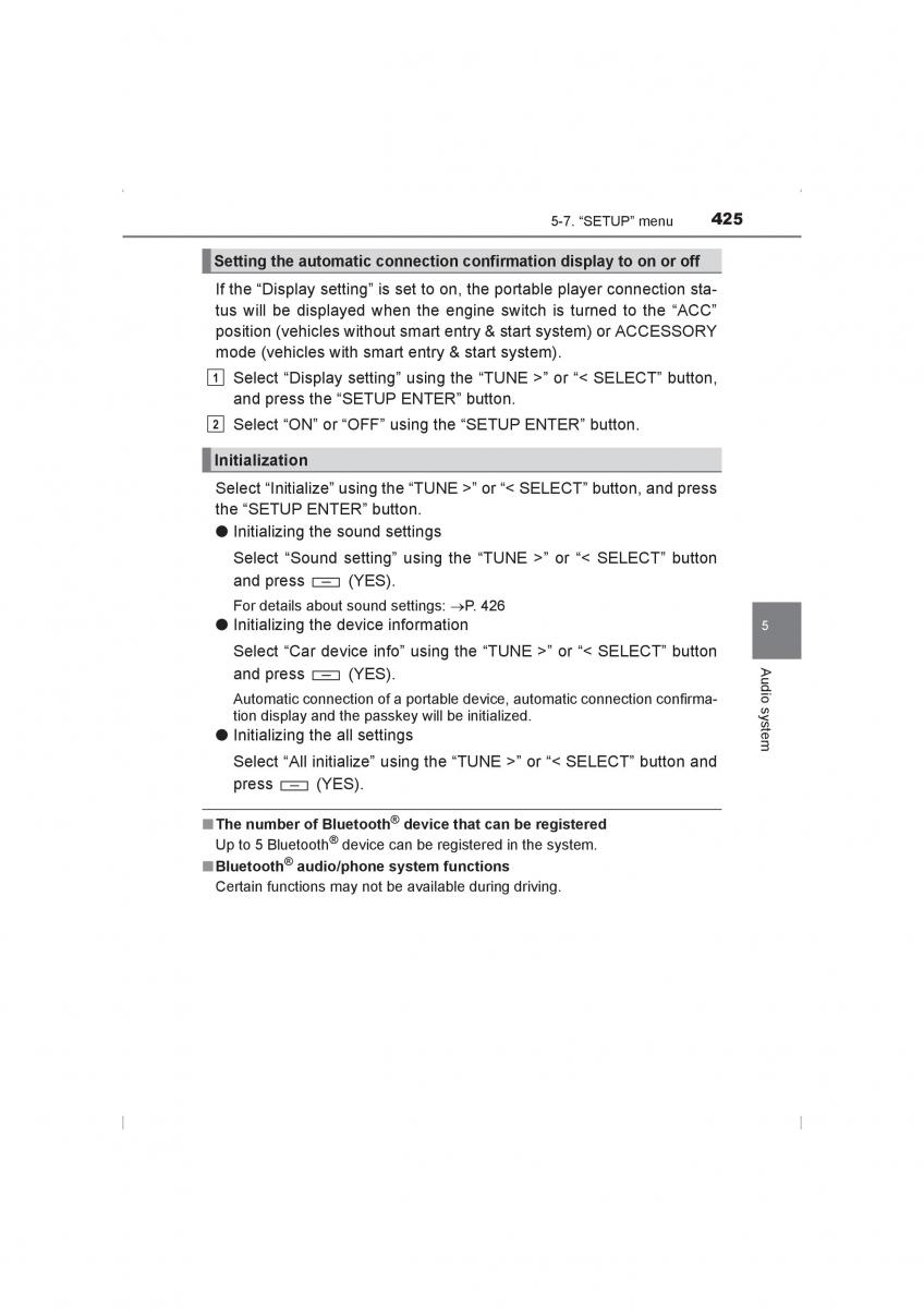 Toyota Hilux VIII 8 AN120 AN130 owners manual / page 425