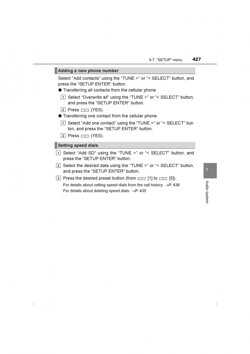 Toyota Hilux VIII 8 AN120 AN130 owners manual / page 427