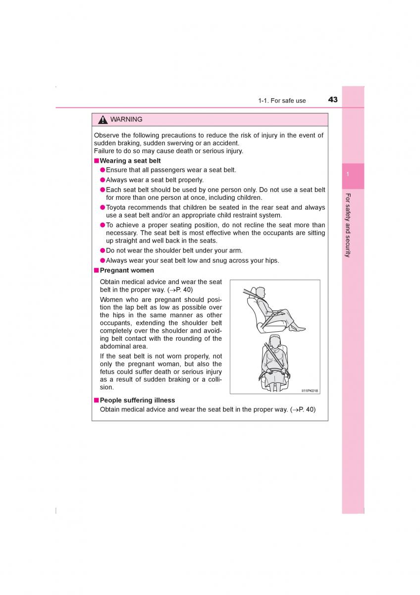 Toyota Hilux VIII 8 AN120 AN130 owners manual / page 43