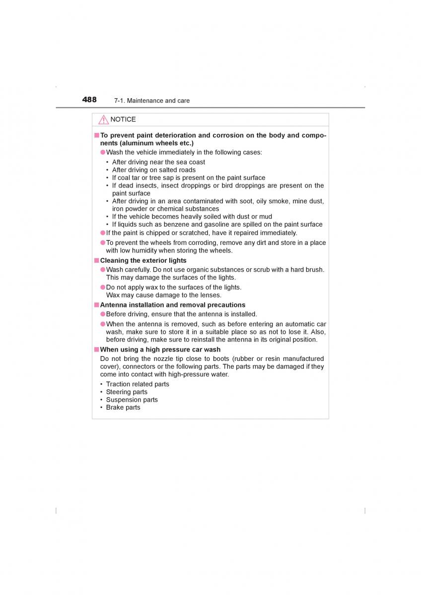 Toyota Hilux VIII 8 AN120 AN130 owners manual / page 488