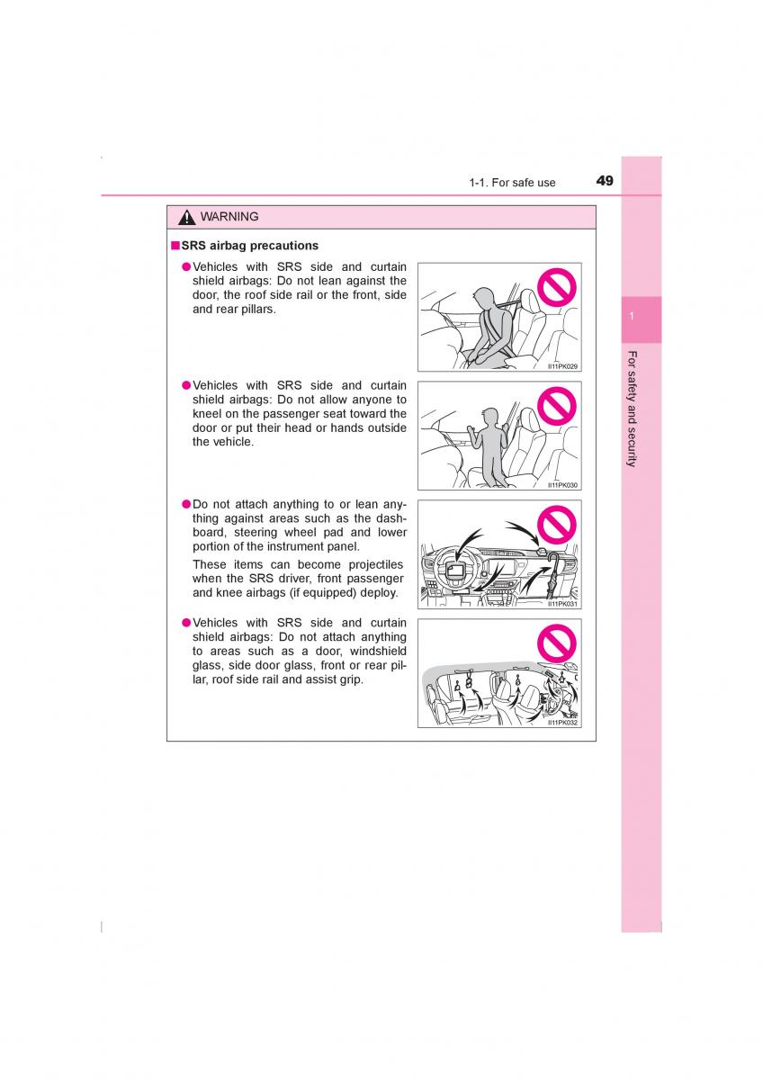 Toyota Hilux VIII 8 AN120 AN130 owners manual / page 49