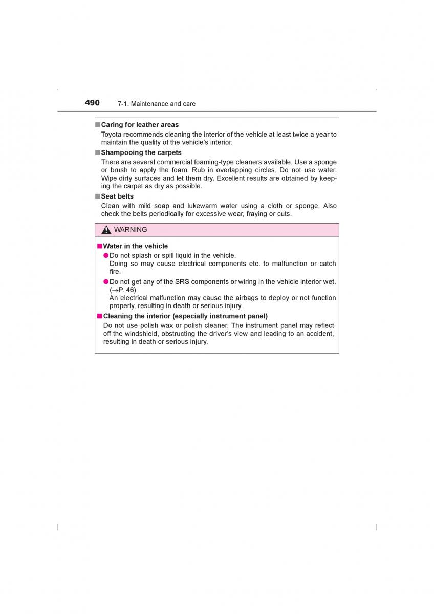 Toyota Hilux VIII 8 AN120 AN130 owners manual / page 490