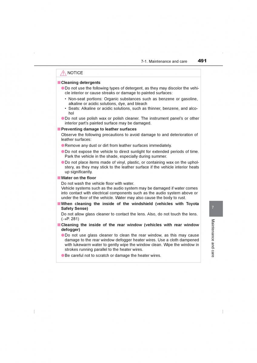 Toyota Hilux VIII 8 AN120 AN130 owners manual / page 491