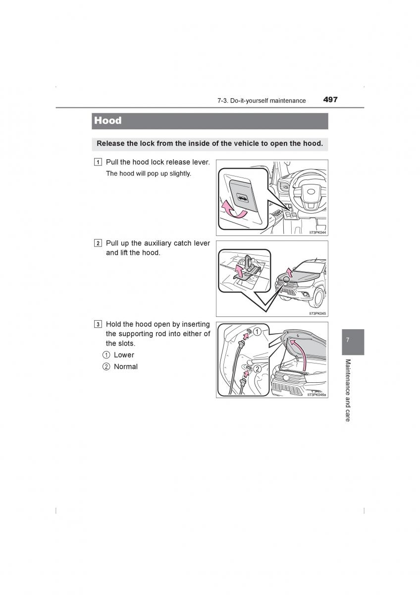 Toyota Hilux VIII 8 AN120 AN130 owners manual / page 497