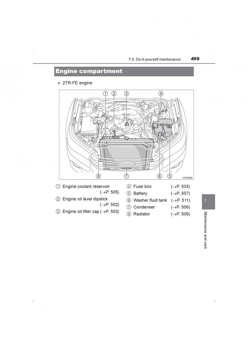 Toyota Hilux VIII 8 AN120 AN130 owners manual / page 499