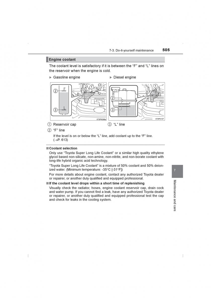 Toyota Hilux VIII 8 AN120 AN130 owners manual / page 505