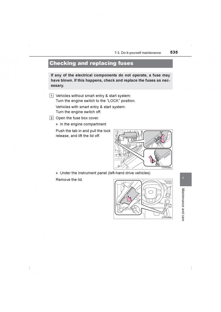 Toyota Hilux VIII 8 AN120 AN130 owners manual / page 535