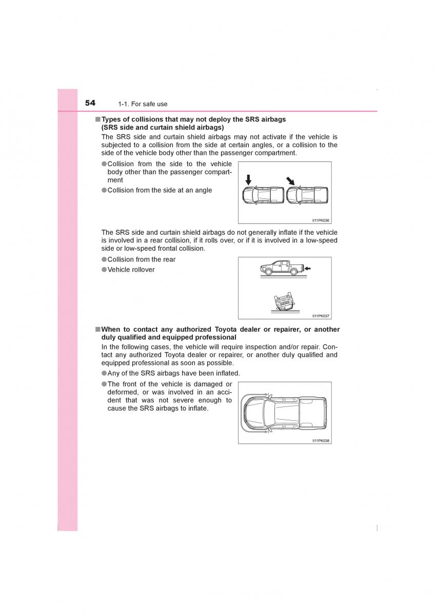 Toyota Hilux VIII 8 AN120 AN130 owners manual / page 54