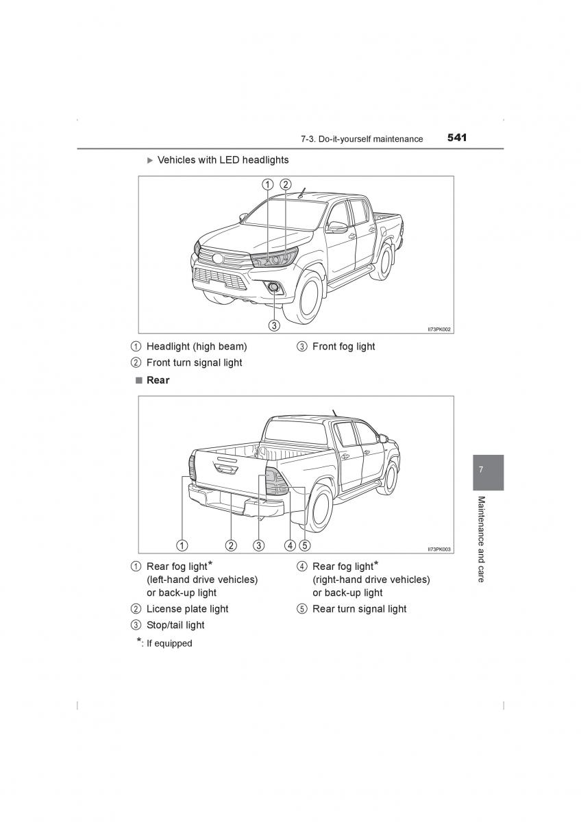 Toyota Hilux VIII 8 AN120 AN130 owners manual / page 541