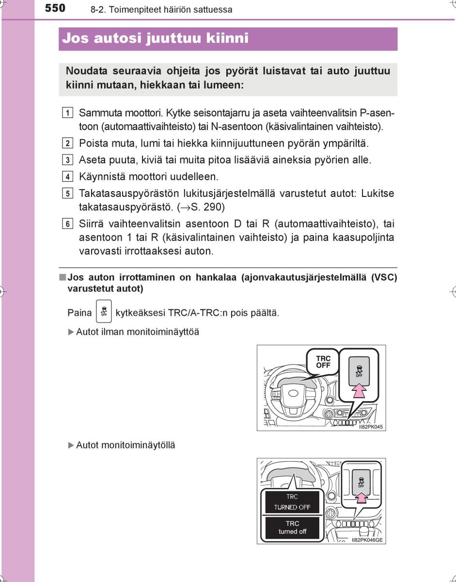 Toyota Hilux VIII 8 AN120 AN130 omistajan kasikirja / page 550