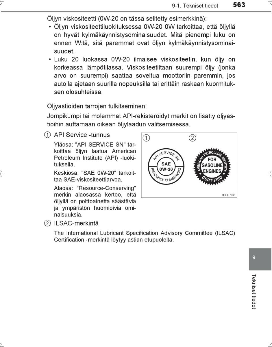 Toyota Hilux VIII 8 AN120 AN130 omistajan kasikirja / page 563