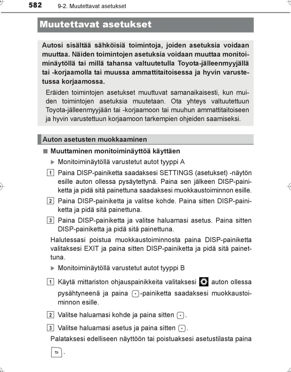 Toyota Hilux VIII 8 AN120 AN130 omistajan kasikirja / page 582