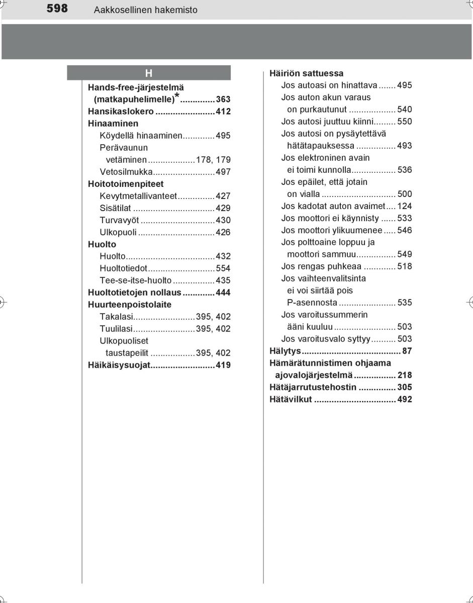 Toyota Hilux VIII 8 AN120 AN130 omistajan kasikirja / page 598