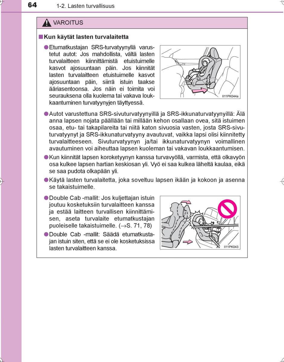 Toyota Hilux VIII 8 AN120 AN130 omistajan kasikirja / page 64