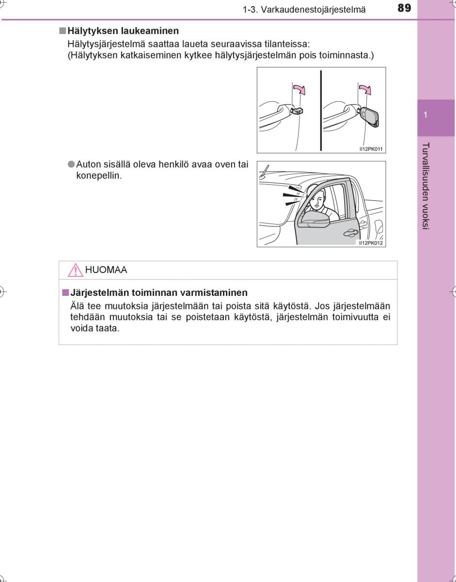 Toyota Hilux VIII 8 AN120 AN130 omistajan kasikirja / page 89