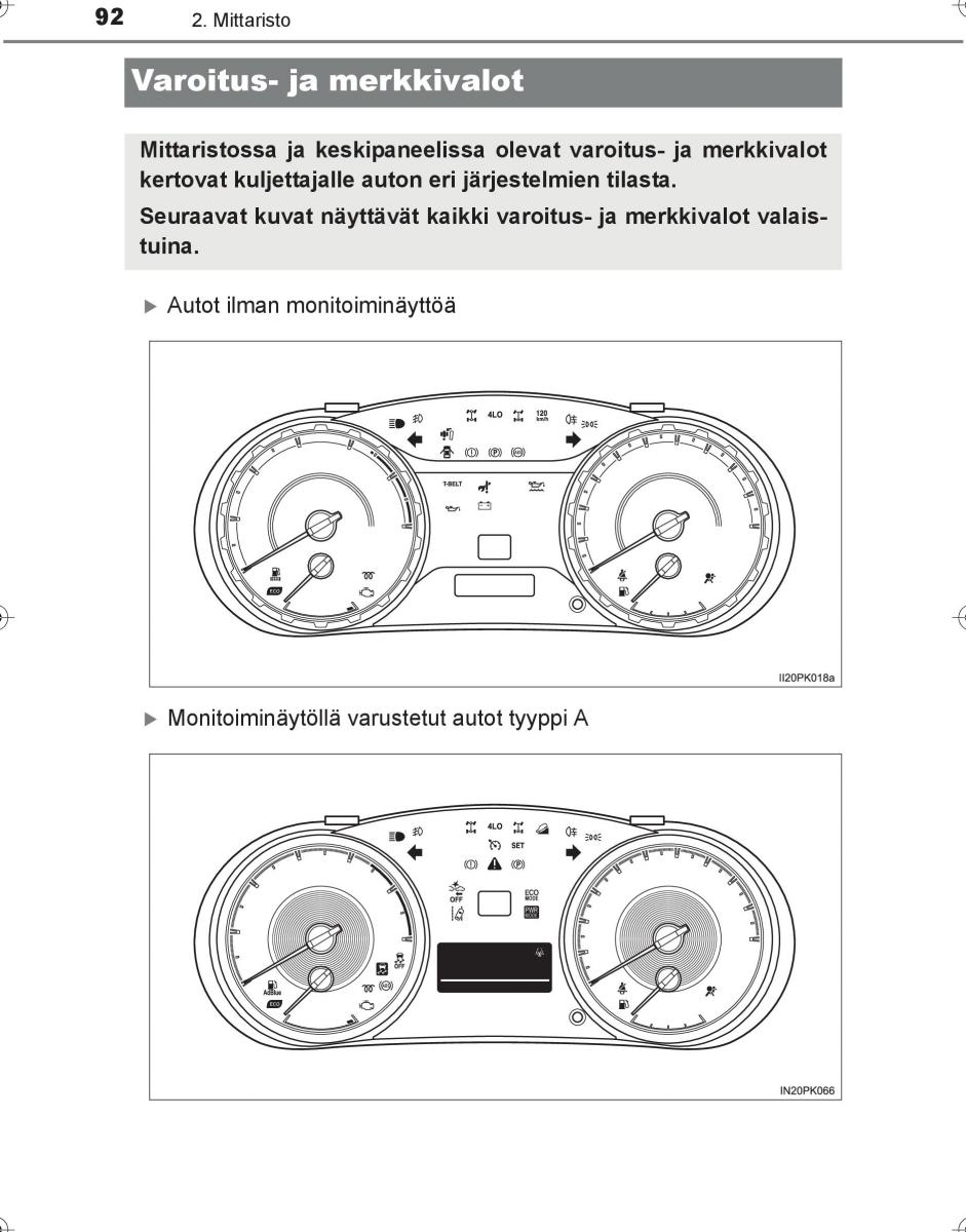 Toyota Hilux VIII 8 AN120 AN130 omistajan kasikirja / page 92