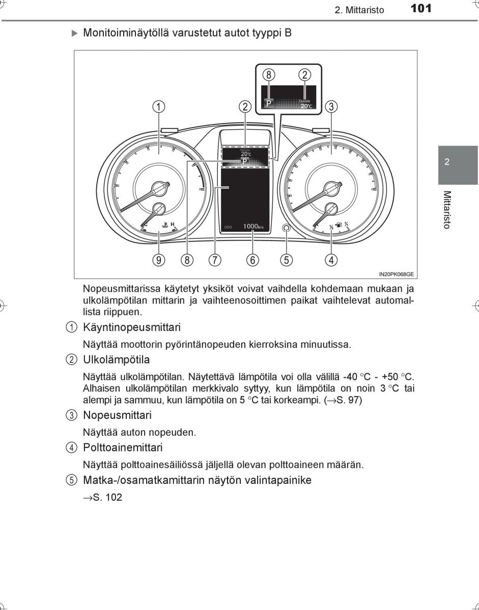 Toyota Hilux VIII 8 AN120 AN130 omistajan kasikirja / page 101