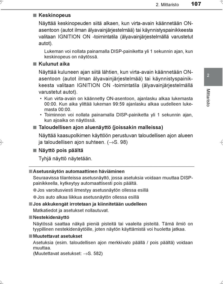 Toyota Hilux VIII 8 AN120 AN130 omistajan kasikirja / page 107