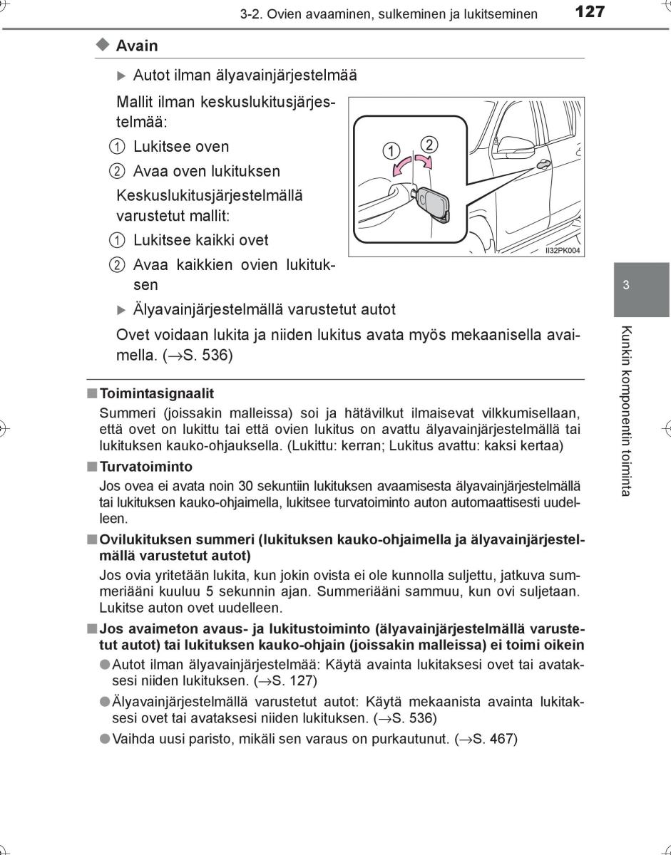 Toyota Hilux VIII 8 AN120 AN130 omistajan kasikirja / page 127