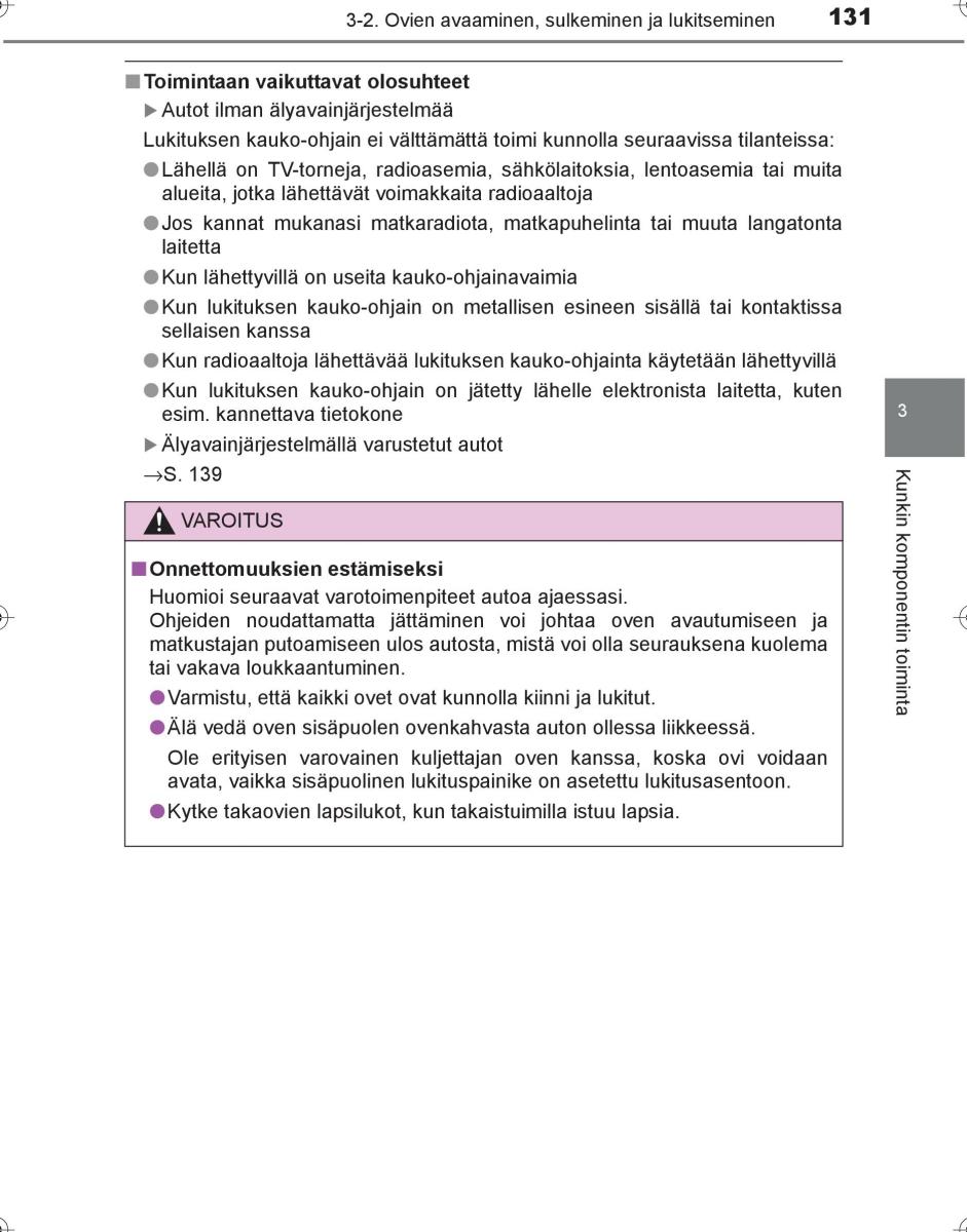 Toyota Hilux VIII 8 AN120 AN130 omistajan kasikirja / page 131