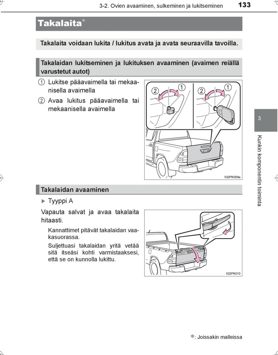 Toyota Hilux VIII 8 AN120 AN130 omistajan kasikirja / page 133