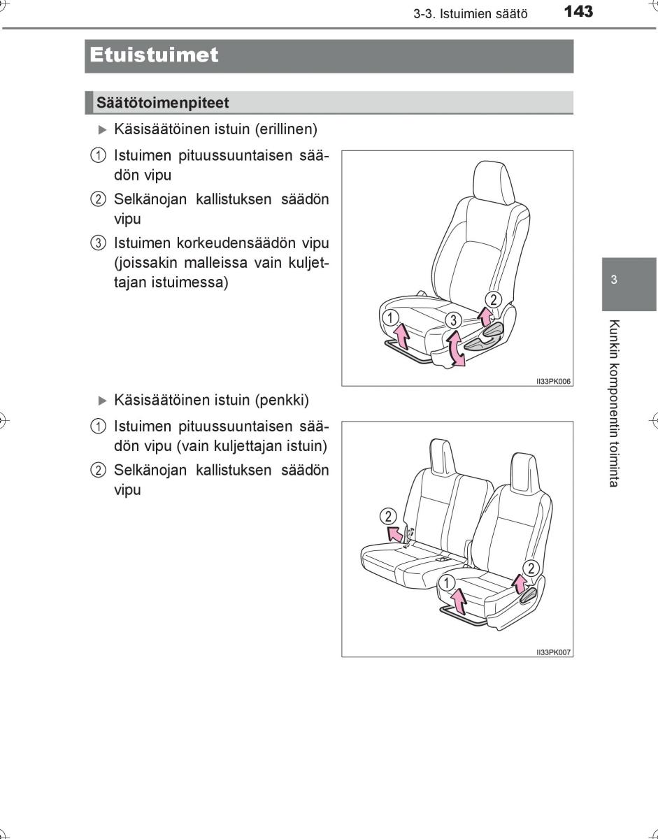 Toyota Hilux VIII 8 AN120 AN130 omistajan kasikirja / page 143