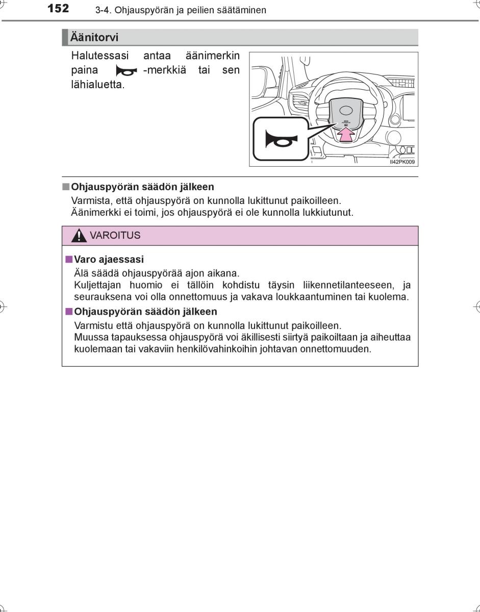 Toyota Hilux VIII 8 AN120 AN130 omistajan kasikirja / page 152