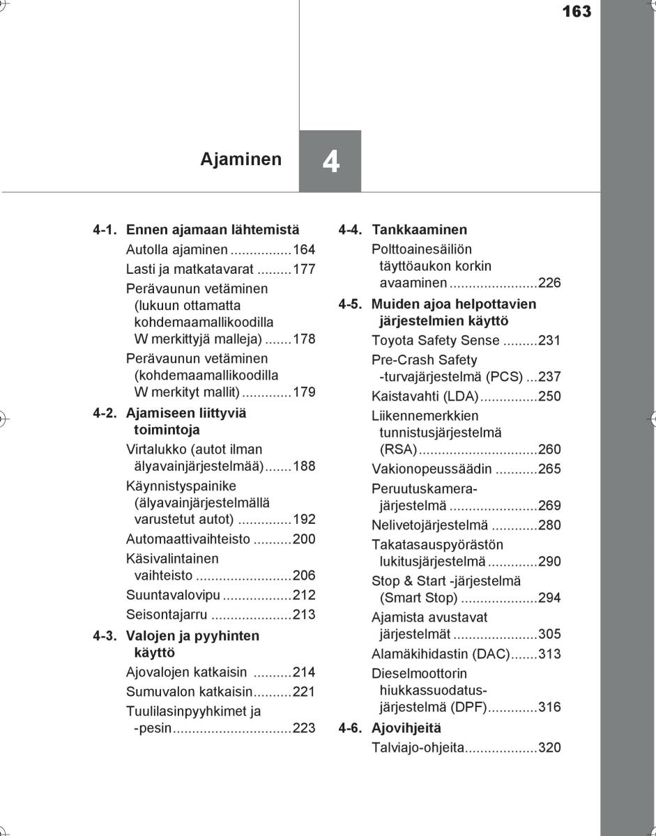 Toyota Hilux VIII 8 AN120 AN130 omistajan kasikirja / page 163