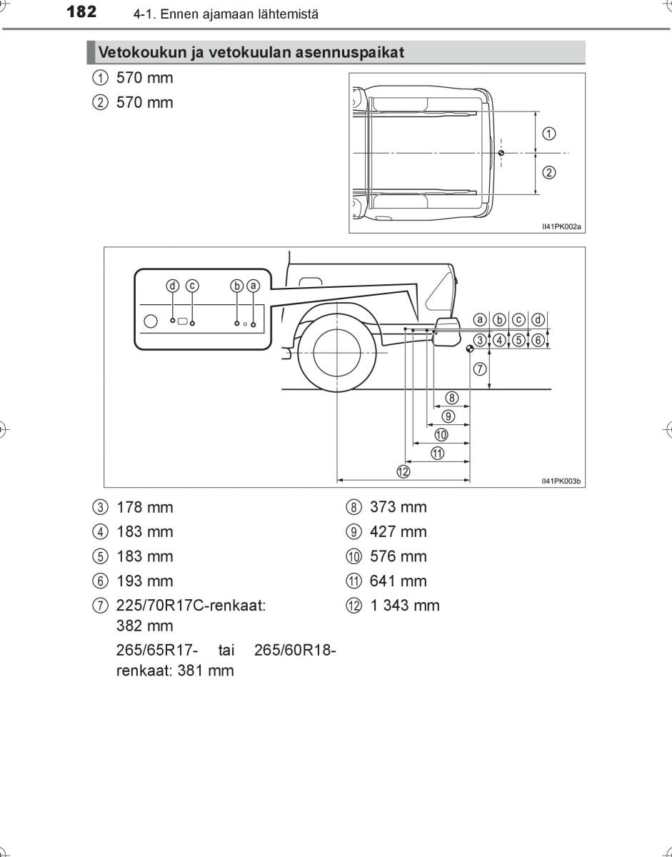 Toyota Hilux VIII 8 AN120 AN130 omistajan kasikirja / page 182