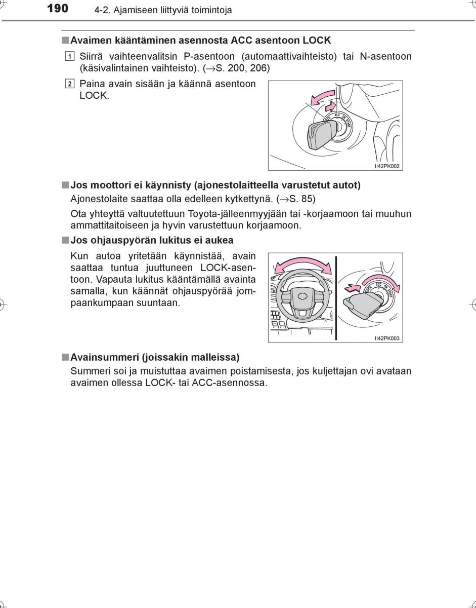 Toyota Hilux VIII 8 AN120 AN130 omistajan kasikirja / page 190