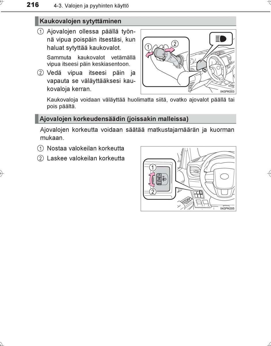 Toyota Hilux VIII 8 AN120 AN130 omistajan kasikirja / page 216