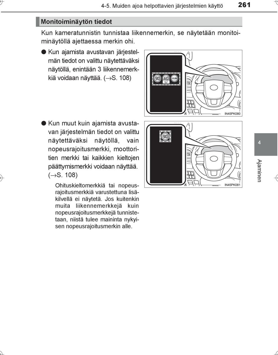 Toyota Hilux VIII 8 AN120 AN130 omistajan kasikirja / page 261