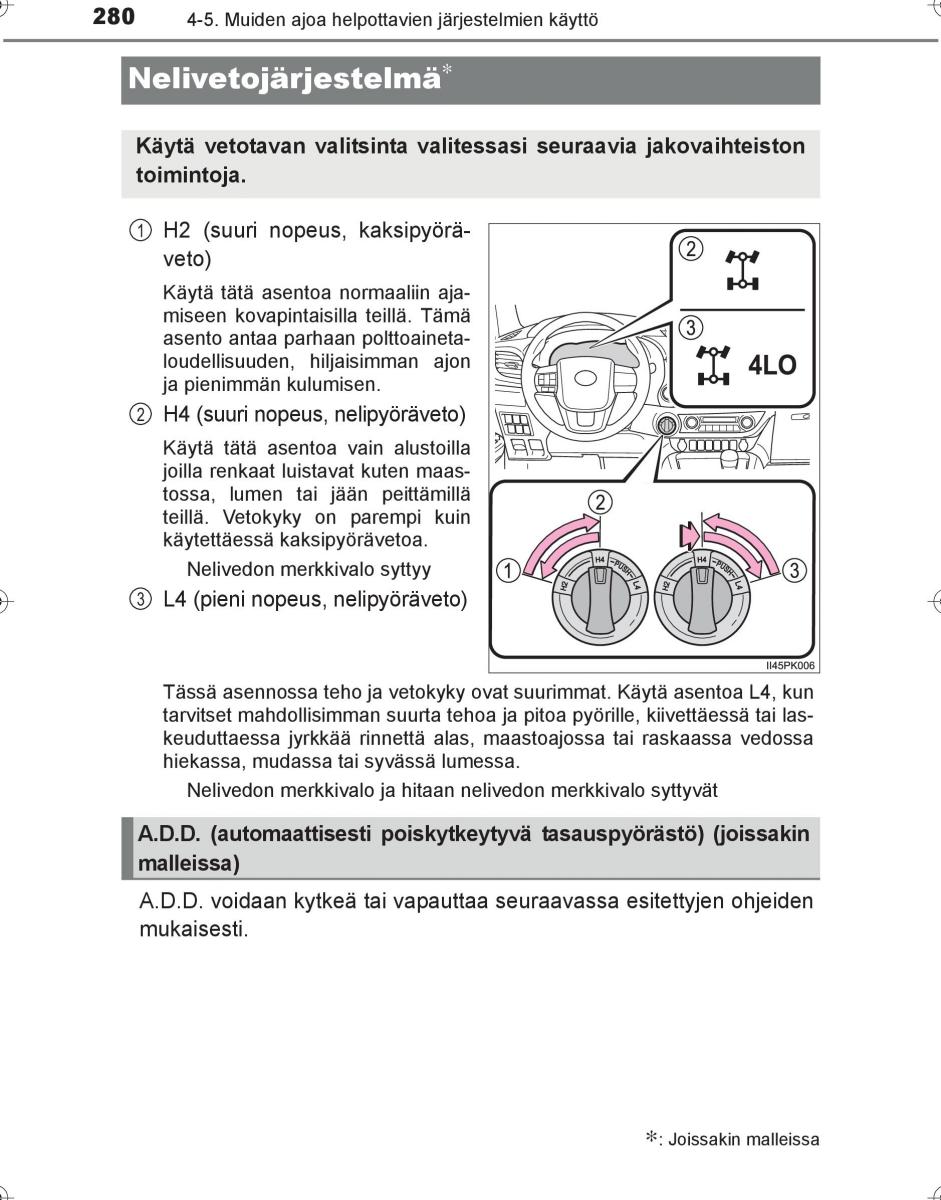 Toyota Hilux VIII 8 AN120 AN130 omistajan kasikirja / page 280