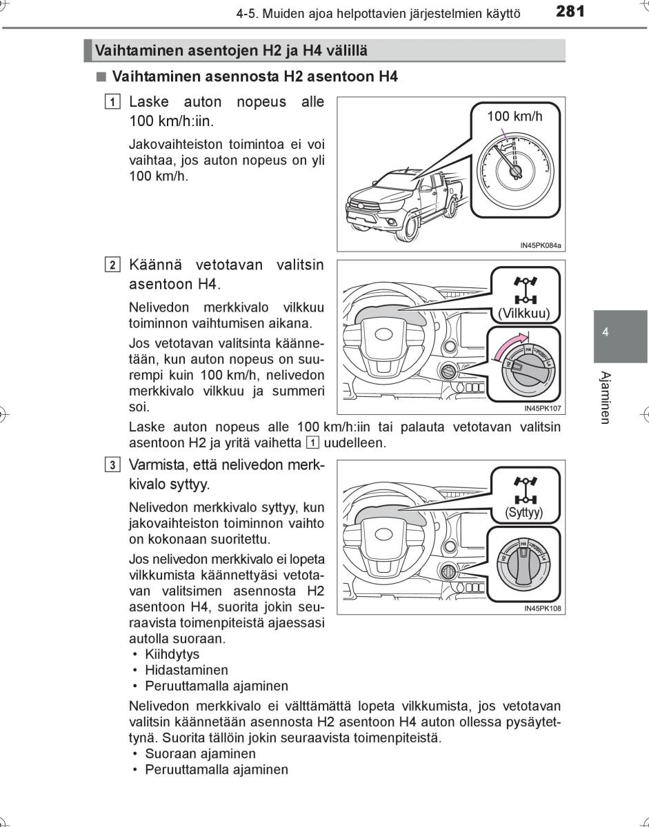 Toyota Hilux VIII 8 AN120 AN130 omistajan kasikirja / page 281