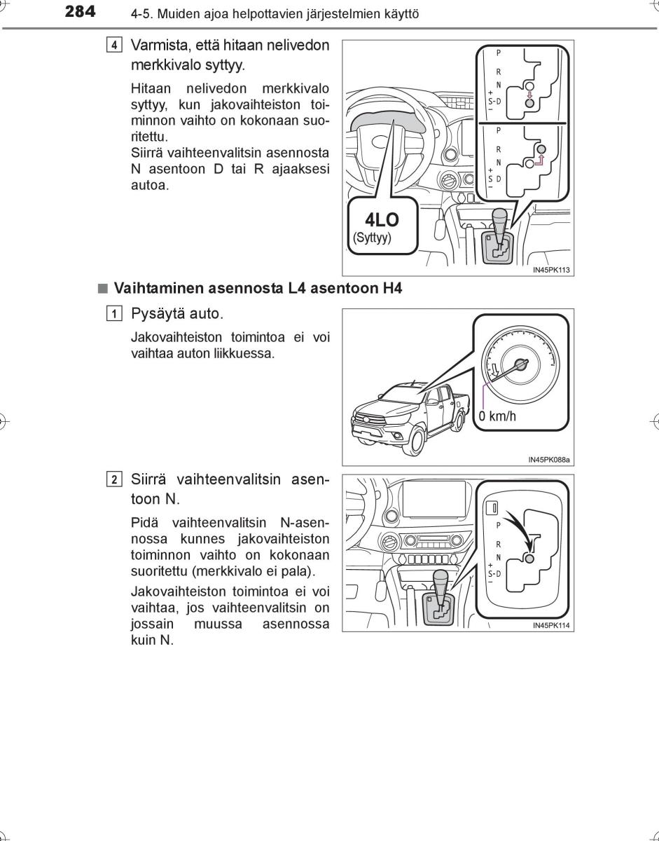 Toyota Hilux VIII 8 AN120 AN130 omistajan kasikirja / page 284