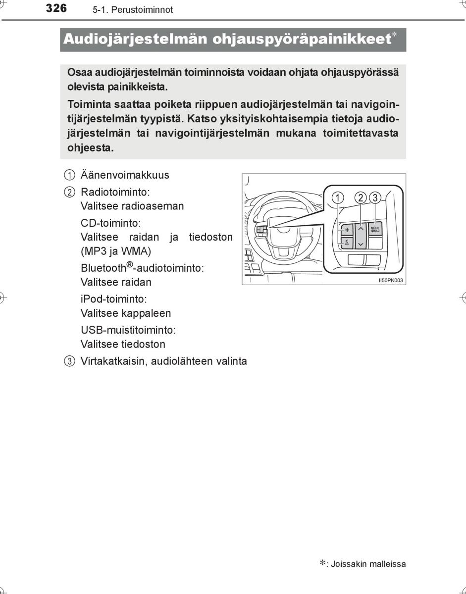 Toyota Hilux VIII 8 AN120 AN130 omistajan kasikirja / page 326