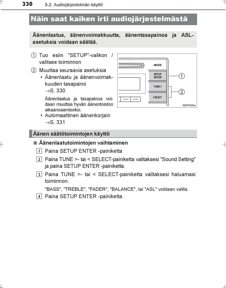 Toyota Hilux VIII 8 AN120 AN130 omistajan kasikirja / page 330