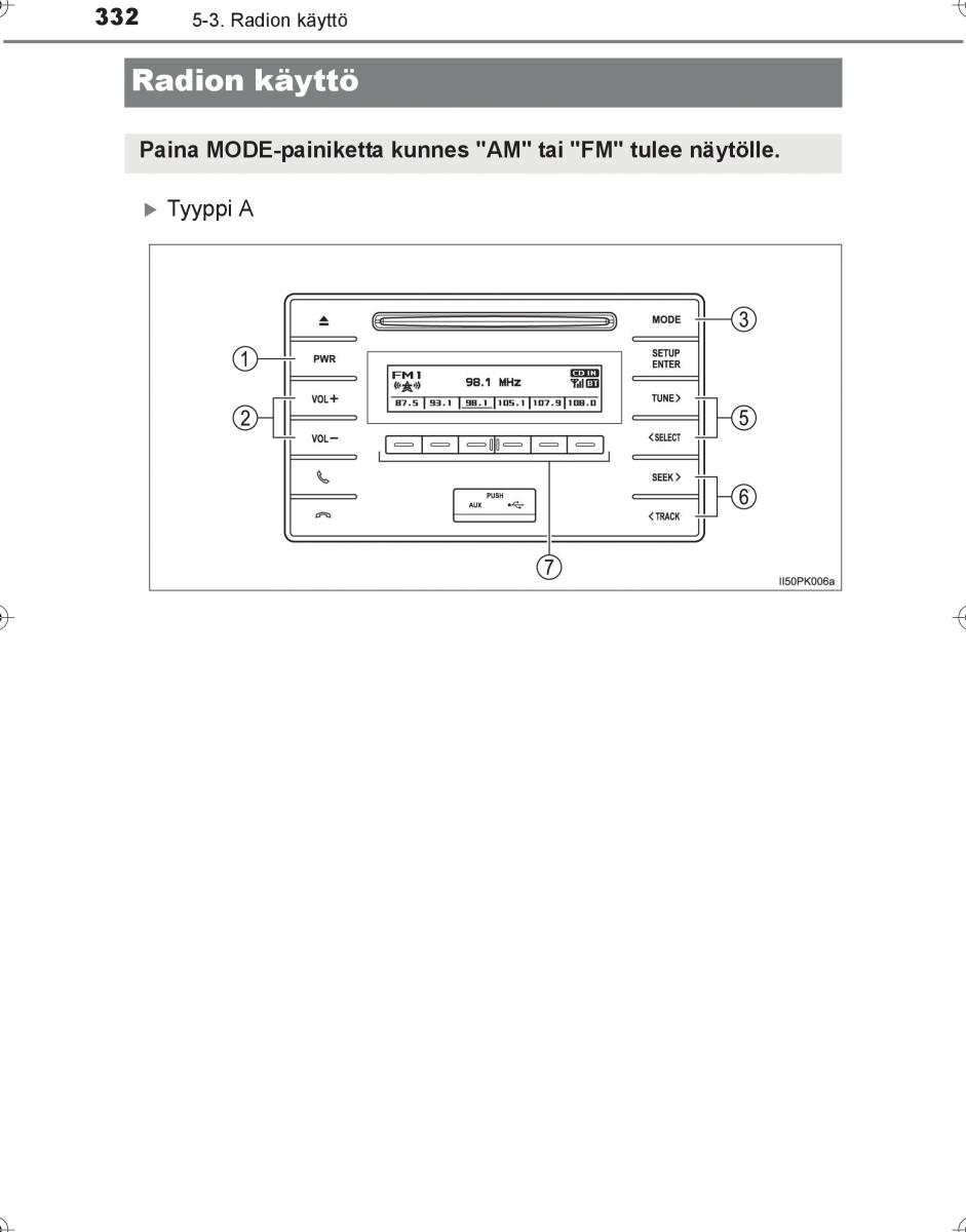 Toyota Hilux VIII 8 AN120 AN130 omistajan kasikirja / page 332