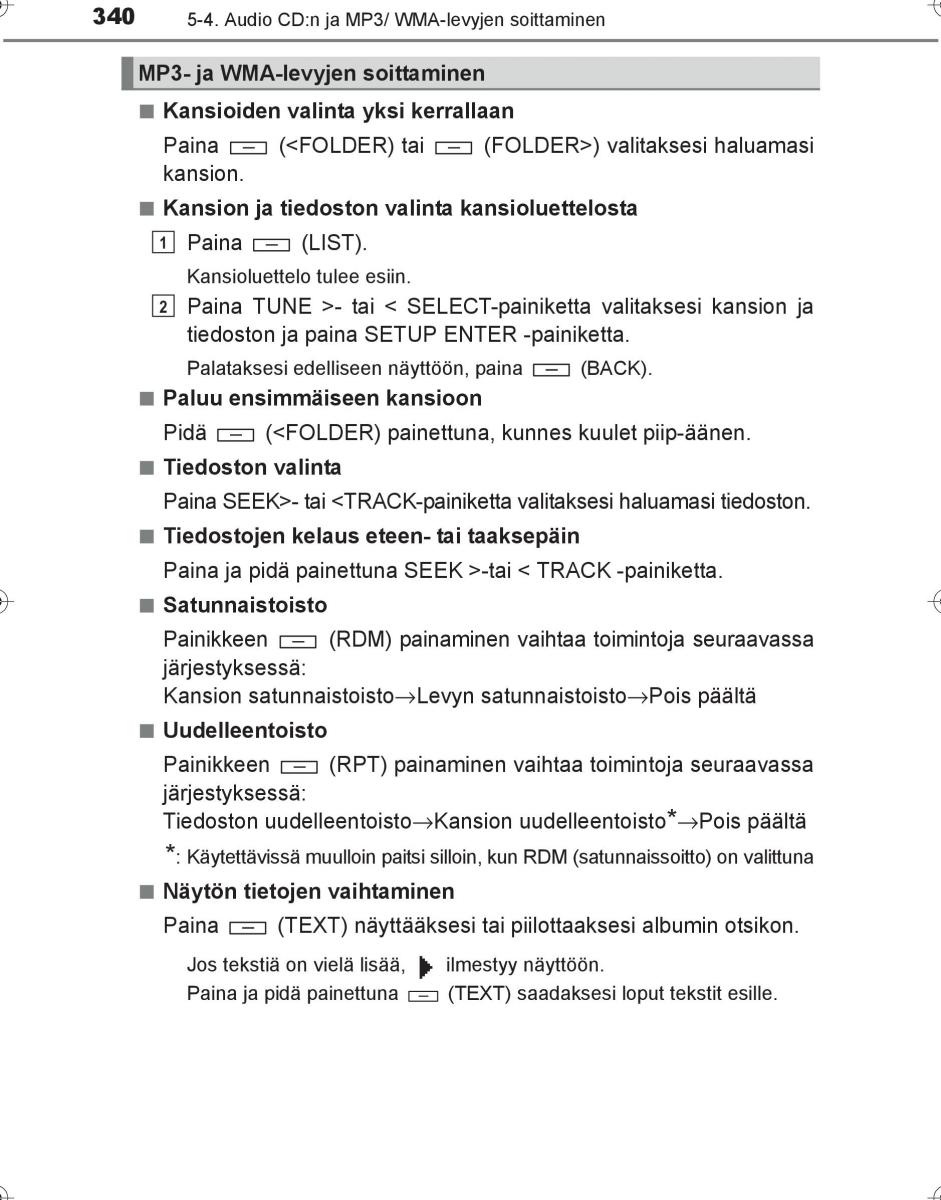 Toyota Hilux VIII 8 AN120 AN130 omistajan kasikirja / page 340