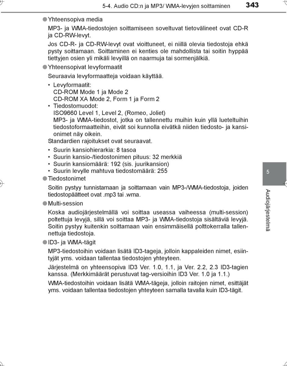 Toyota Hilux VIII 8 AN120 AN130 omistajan kasikirja / page 343