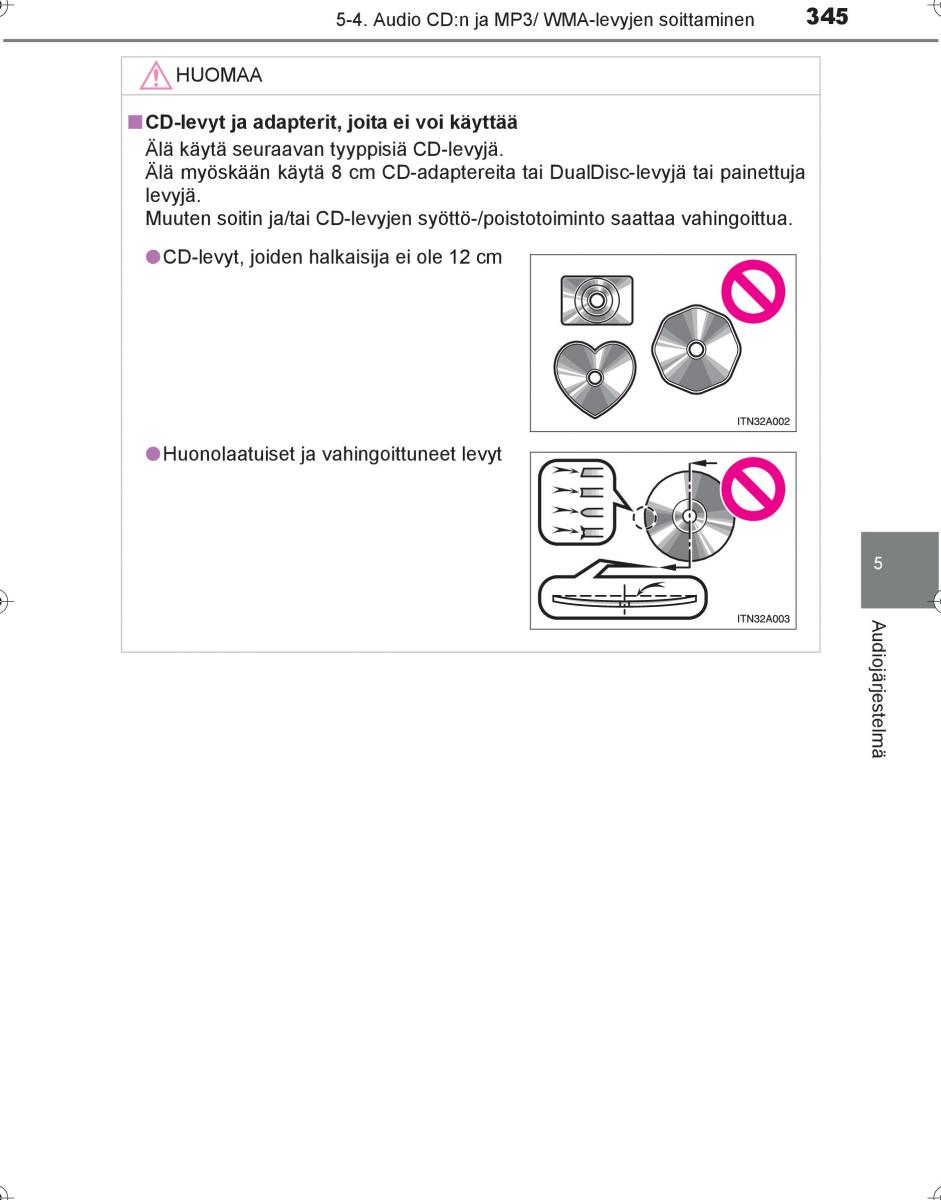 Toyota Hilux VIII 8 AN120 AN130 omistajan kasikirja / page 345